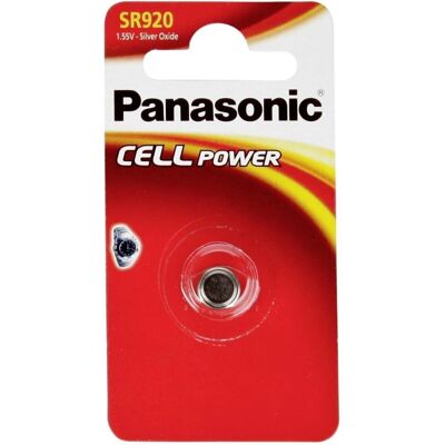 Pile à oxyde d'argent Panasonic SR-920 - 45mAh Non rechargeable - Publicité Pile à oxyde d'argent Panasonic SR-920 - 45mAh Non rechargeable - Publicité
