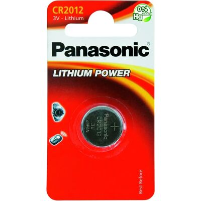 Panasonic CR2012 Lithium Batterie - 55mAh, 3V Panasonic CR2012 Lithium Batterie - 55mAh, 3V
