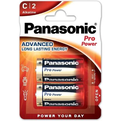 Batteria alcalina Panasonic LR14 - Confezione da 2 Batteria alcalina Panasonic LR14 - Confezione da 2