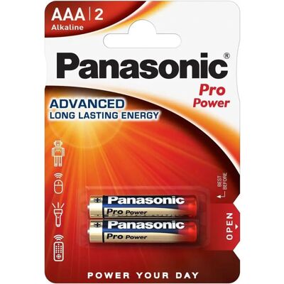 Panasonic LR03PPG - Alkaline AAA Batterien 2er-Pack Panasonic LR03PPG - Alkaline AAA Batterien 2er-Pack