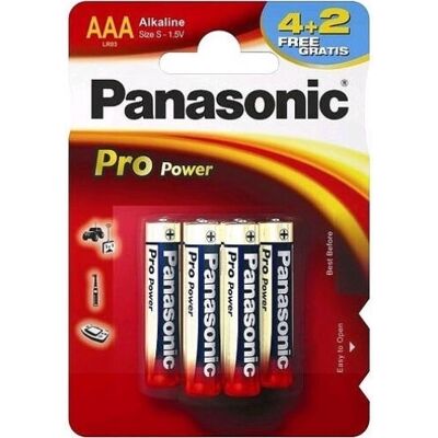 Panasonic LR03PPG/6B - AAA tartós alkáli elem Panasonic LR03PPG/6B - AAA tartós alkáli elem