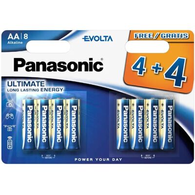Piles Panasonic Evolta AA - Haute tension, longue durée - Publicité Piles Panasonic Evolta AA - Haute tension, longue durée - Publicité