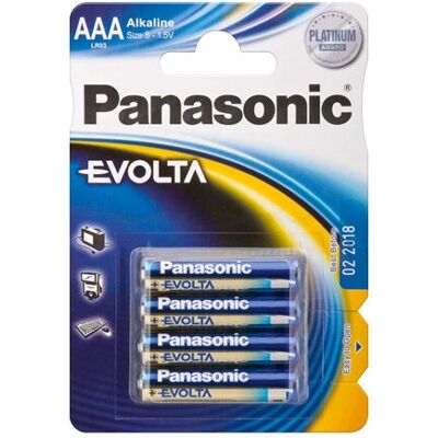 Piles Micro Alcalines Panasonic LR03 - Lot de 4 - Publicité Piles Micro Alcalines Panasonic LR03 - Lot de 4 - Publicité