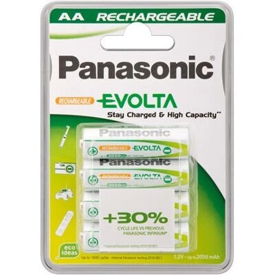 Piles rechargeables Panasonic AA 1900mAh Lot de 4 - Batteries rechargeables - Publicité Piles rechargeables Panasonic AA 1900mAh Lot de 4 - Batteries rechargeables - Publicité