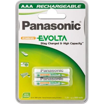 Batteria ricaricabile AAA 750mAh Panasonic - Pronta all'uso Batteria ricaricabile AAA 750mAh Panasonic - Pronta all'uso