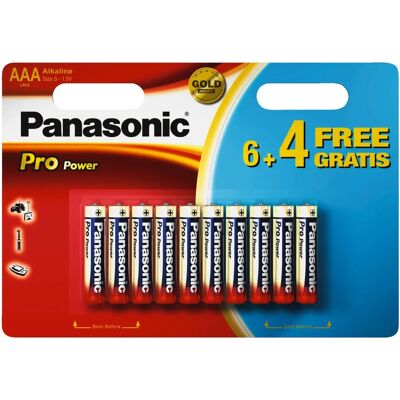 Panasonic Pro Power AAA 6+4 - Alkali-Batterie Panasonic Pro Power AAA 6+4 - Alkali-Batterie