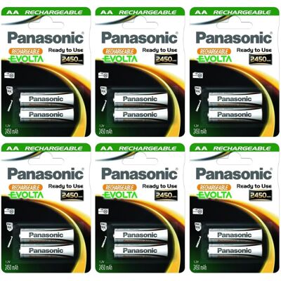 Panasonic AA Oplaadbare Batterijen - 2450mAh - Hoge Capaciteit Panasonic AA Oplaadbare Batterijen - 2450mAh - Hoge Capaciteit