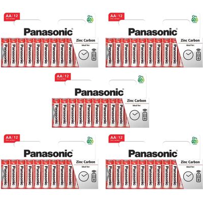 Piles Zinc AA Panasonic R6 - Source d'énergie à faible consommation - Publicité Piles Zinc AA Panasonic R6 - Source d'énergie à faible consommation - Publicité