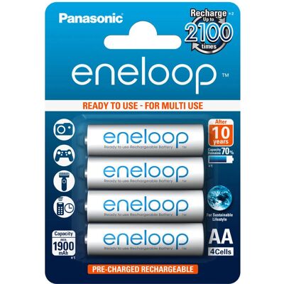 Sanyo BK-3MCCE/4BE Uppladdningsbara AA NiMH-batteri Sanyo BK-3MCCE/4BE Uppladdningsbara AA NiMH-batteri