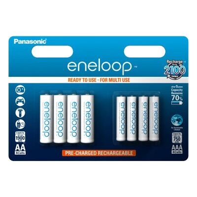 Piles rechargeables Panasonic Eneloop AA/AAA - Durables et écologiques - Publicité Piles rechargeables Panasonic Eneloop AA/AAA - Durables et écologiques - Publicité
