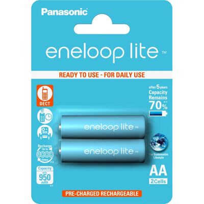 Panasonic Eneloop Lite AA 950mAh Újrahasználható Akkumulátor - Újrahasználható Akkumulátor Panasonic Eneloop Lite AA 950mAh Újrahasználható Akkumulátor - Újrahasználható Akkumulátor