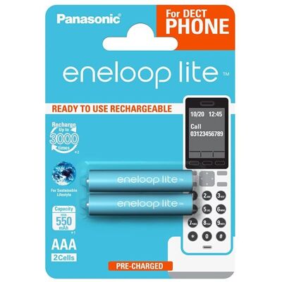 Panasonic Eneloop Lite R03/AAA 550mAh wiederaufladbare Batterie - Batterien Panasonic Eneloop Lite R03/AAA 550mAh wiederaufladbare Batterie - Batterien