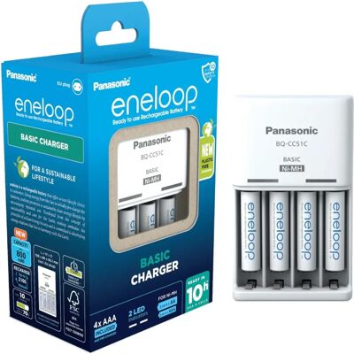 Panasonic eneloop BQ-CC51C - with 4x AAA Panasonic eneloop BQ-CC51C - with 4x AAA