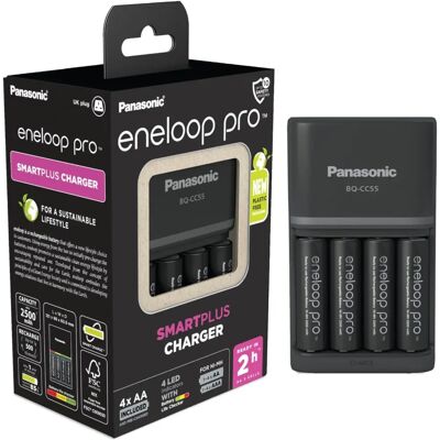 Panasonic - eneloop SmartPlus - AA/AAA Ni-MH - 4 LED - Charger Panasonic - eneloop SmartPlus - AA/AAA Ni-MH - 4 LED - Charger