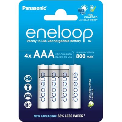 Panasonic Eneloop AAA 800mAh Rechargeable Batteries - Rechargeable battery Panasonic Eneloop AAA 800mAh Rechargeable Batteries - Rechargeable battery
