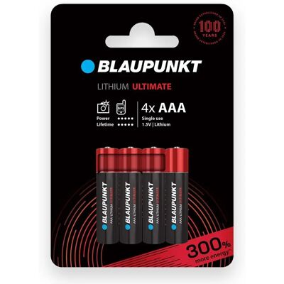 Blaupunkt Ultimate Lithium 4x LR03 (AAA) - Batterier Blaupunkt Ultimate Lithium 4x LR03 (AAA) - Batterier