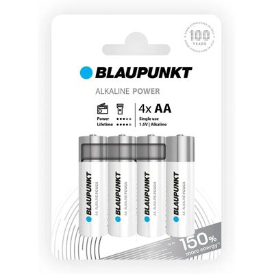 Piles AA Alcalines Blaupunkt Pack de 4 - Piles - Publicité Piles AA Alcalines Blaupunkt Pack de 4 - Piles - Publicité
