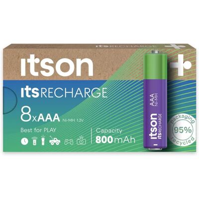 ItsRECHARGE Micro AAA Oplaadbare Batterijpakket - Batterijen ItsRECHARGE Micro AAA Oplaadbare Batterijpakket - Batterijen