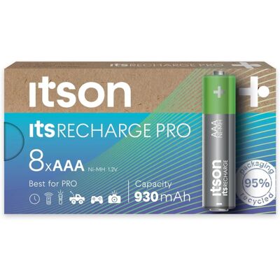 Piles rechargeables AAA NiMH ItsRECHARGE - Piles - Publicité Piles rechargeables AAA NiMH ItsRECHARGE - Piles - Publicité