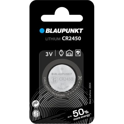Blaupunkt CR2450 Lithium Knopfzelle - button cell battery Blaupunkt CR2450 Lithium Knopfzelle - button cell battery
