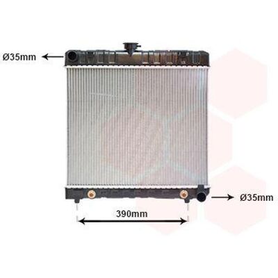 Radiateur en aluminium VAN WEZEL 30002043 - Système de refroidissement pour Mercedes-Benz W123 Radiateur en aluminium VAN WEZEL 30002043 - Système de refroidissement pour Mercedes-Benz W123