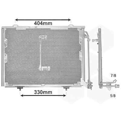 VAN WEZEL 30005207 Αλουμινένιος συμπυκνωτής - Συμπυκνωτής VAN WEZEL 30005207 Αλουμινένιος συμπυκνωτής - Συμπυκνωτής