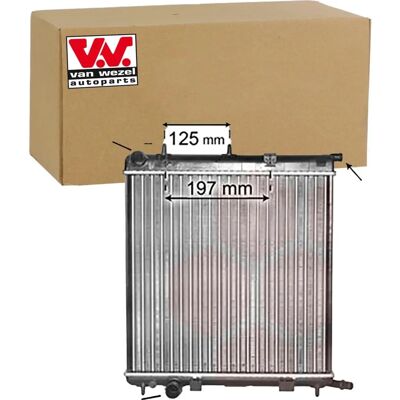 VAN WEZEL 09002188 Aluminium Radiator - Engine Cooling - Peugeot 207 1007 VAN WEZEL 09002188 Aluminium Radiator - Engine Cooling - Peugeot 207 1007
