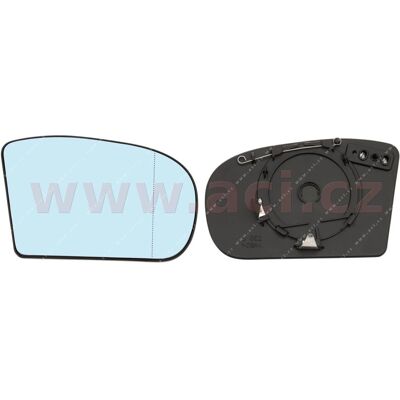 Van Wezel Mercedes-Benz W211 W203 Heated Exterior Mirror Glass Van Wezel Mercedes-Benz W211 W203 Heated Exterior Mirror Glass