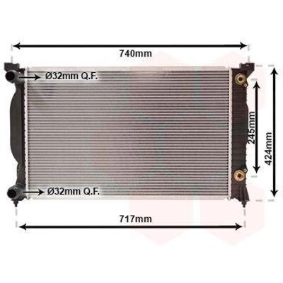 VAN WEZEL 03002202 Radiator din aluminiu pentru Audi A4 2000-2004 VAN WEZEL 03002202 Radiator din aluminiu pentru Audi A4 2000-2004