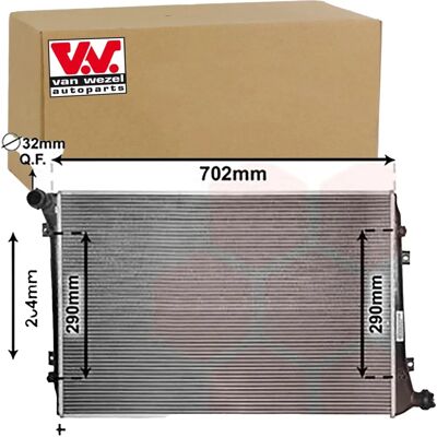 VAN WEZEL Aluminium Radiator for Audi A3 - Cooling System VAN WEZEL Aluminium Radiator for Audi A3 - Cooling System