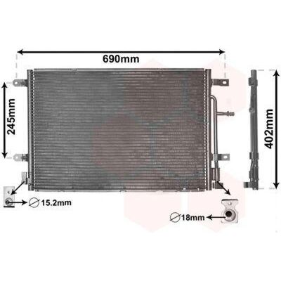 VAN WEZEL 03005238 Κωνδέσορας κλιματισμού - Για Audi B6/B7 VAN WEZEL 03005238 Κωνδέσορας κλιματισμού - Για Audi B6/B7