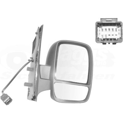 VAN WEZEL Fiat Peugeot Citroën Side Mirror - Side Mirror VAN WEZEL Fiat Peugeot Citroën Side Mirror - Side Mirror