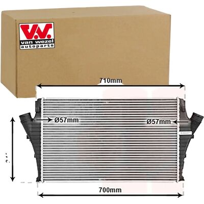 Van Wezel Intercooler - Luftgekühlt, 57mm, 648mm Länge Van Wezel Intercooler - Luftgekühlt, 57mm, 648mm Länge