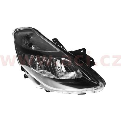 Høyre frontlys Renault Clio 3 - H7/H7 Svart - Forlykt Høyre frontlys Renault Clio 3 - H7/H7 Svart - Forlykt