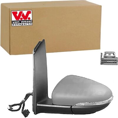 Van Wezel - Modell 5735817 - Elektrisk, varmet, asfæriske VW Touran speil - Utvendig Van Wezel - Modell 5735817 - Elektrisk, varmet, asfæriske VW Touran speil - Utvendig