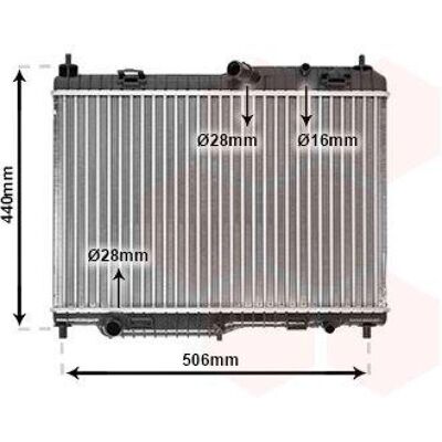 VAN WEZEL 18002442 Aluminium Kühler - Kühlsystem VAN WEZEL 18002442 Aluminium Kühler - Kühlsystem
