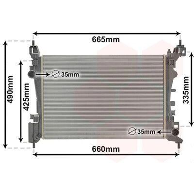 Radiator VAN WEZEL 37002574 din aluminiu pentru Opel Corsa D/E - Răcire Radiator VAN WEZEL 37002574 din aluminiu pentru Opel Corsa D/E - Răcire
