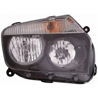 Dacia Headlight - Right - H7/H1 - Rökgrå - 2000-2010 Dacia Headlight - Right - H7/H1 - Rökgrå - 2000-2010