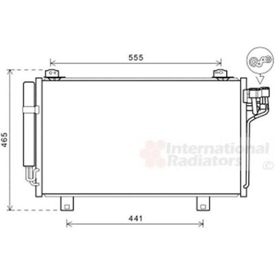 VAN WEZEL Mazda Kondensator - R134a, Aluminium, 640mm - Klimaanlæg VAN WEZEL Mazda Kondensator - R134a, Aluminium, 640mm - Klimaanlæg