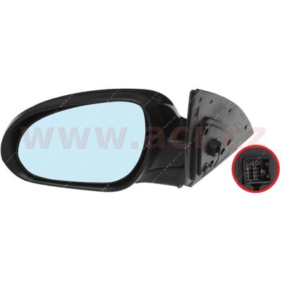 Van Wezel Malli 8207817 Musta Lämmitettävä Sähköinen Kartioitu Peili - Peili Van Wezel Malli 8207817 Musta Lämmitettävä Sähköinen Kartioitu Peili - Peili