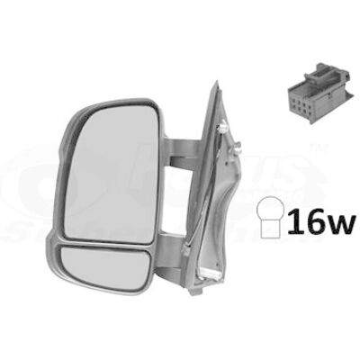 VAN WEZEL 0983807 - Komplett Außenspiegel für Citroën/Peugeot VAN WEZEL 0983807 - Komplett Außenspiegel für Citroën/Peugeot