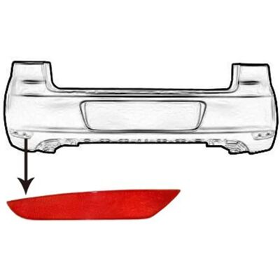 Van Wezel 5863939 Reflektor für VW Golf VI - Links Van Wezel 5863939 Reflektor für VW Golf VI - Links