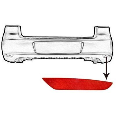 Van Wezel Modell 5863940 - Reflektor für VW Golf 6 Van Wezel Modell 5863940 - Reflektor für VW Golf 6