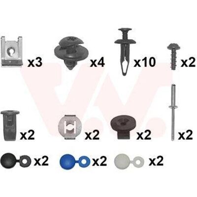VAN WEZEL 1808794 Etupuskuri Asennussarja Ford Fiesta VAN WEZEL 1808794 Etupuskuri Asennussarja Ford Fiesta
