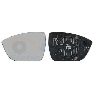 VAN WEZEL 4907837 Spiegelglas - Links, Außenseite VAN WEZEL 4907837 Spiegelglas - Links, Außenseite