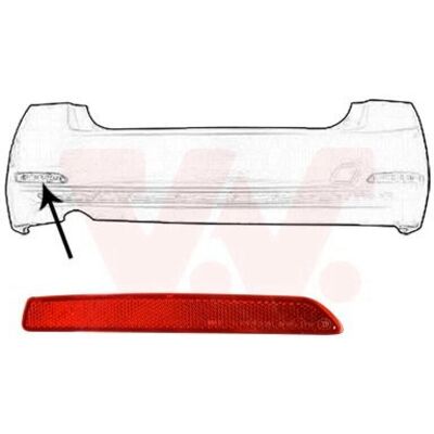 VAN WEZEL Model 0693939 - Element reflectorizant spate VAN WEZEL Model 0693939 - Element reflectorizant spate