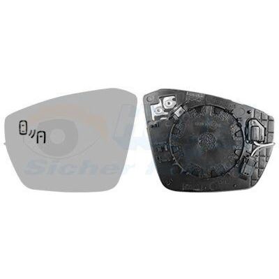 VAN WEZEL 7631836 Espelho Retrovisor Direito Aquecido - Vidro do Espelho VAN WEZEL 7631836 Espelho Retrovisor Direito Aquecido - Vidro do Espelho