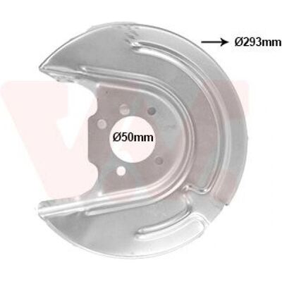 VAN WEZEL 5766374 Rear Right Brake Disc Shield - Brake Disc Protection VAN WEZEL 5766374 Rear Right Brake Disc Shield - Brake Disc Protection