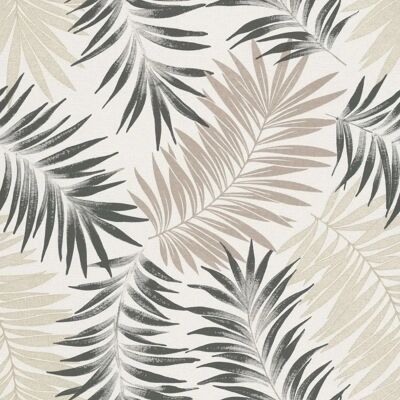 Carta da parati beige con foglie e alberi A56201 - Grandeco Carta da parati beige con foglie e alberi A56201 - Grandeco