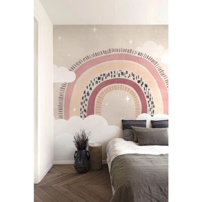 Grandeco - Rainbow and Clouds 7 Lane - Wallpaper Mural Grandeco - Rainbow and Clouds 7 Lane - Wallpaper Mural